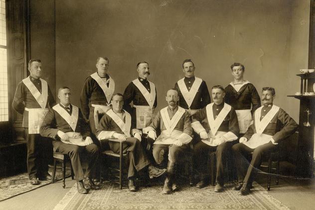 Gastvrijheid Lodge No113 founding officers (1915) ©Museum of Freemasonry